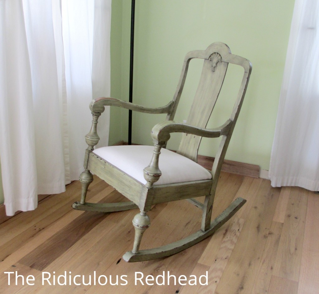 Ridiculous Redhead Vintage Rocking Chair 1
