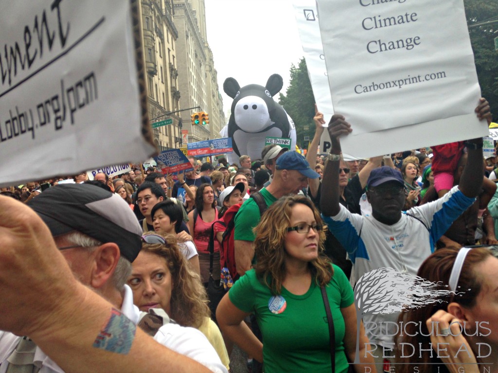 Cow Peoples Climate March Ridiculous Redhead